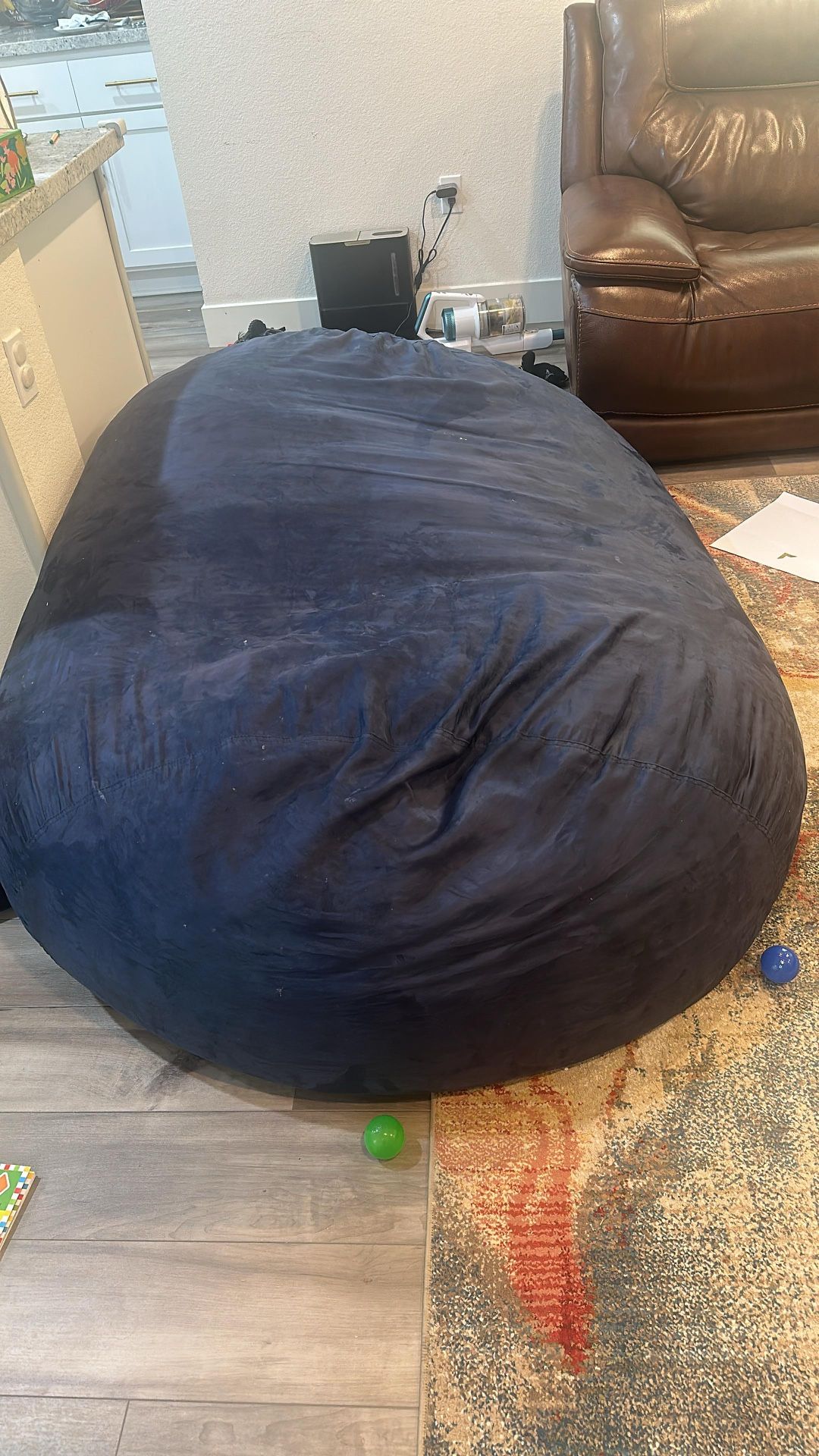 Navy Blue Bean Bag - Furniture