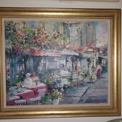 Three oil paintings paris