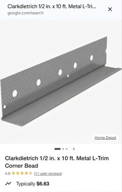 ‼️METAL DRYWALL L-Shape & 90^ CORNERS ‼️ 10 feet each. Have at least 40 pieces‼️ Also DeWalt mixing drill‼️PLEASE, CHECK my other listings and FOLLOW