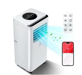Brand New  8000BTU ASHRAE Portable Air Conditioner with APP/Remote Control, 3-in-1 Standing AC with Cooler, Dehumidifier, Fan, Covers up to 350 Sq. Ft