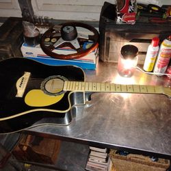 Esteban Vintage Legacy Guitar With Rare Heart On Back