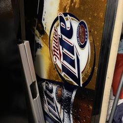 Large Miller Lite Framed Sign