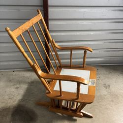 Vintage Wooden Rocking Chair 