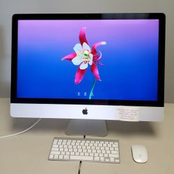 Apple iMac 27-Inch Slim Late 2012, Intel Quad Core i7,  3.40GHz,  1TBHDD, 128GB SSD,  32GB Memory,  Magic Keyboard &Trackpad 
