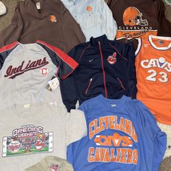 Vintage Indians Browns Cavs size M-L
