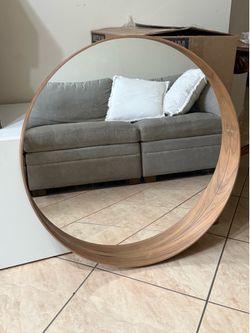 Circular Mirror - IKEA STOCKHOLM, walnut veneer, 31 1/2 "