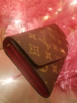 louis vuitton wallet with red inside