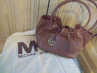 MKors brown leather bag