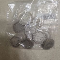 47 Barber Head Silver Quarters 