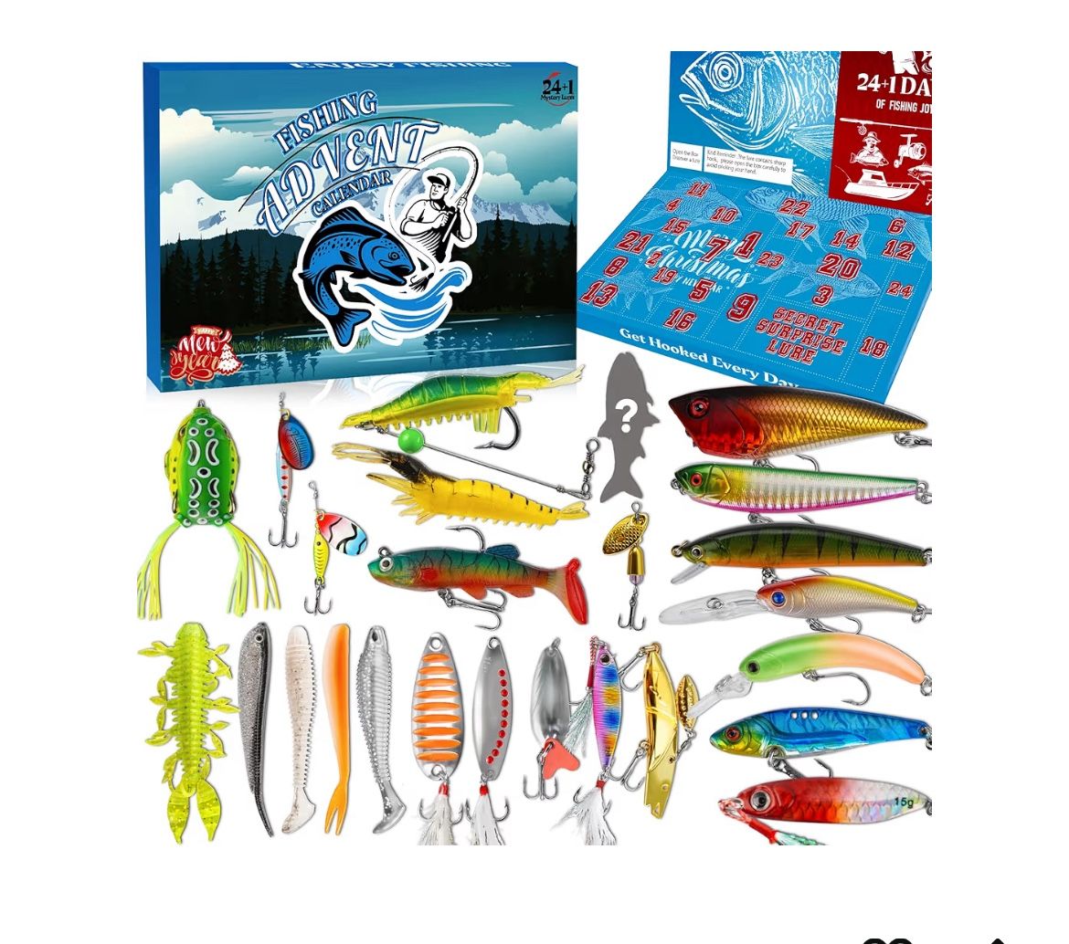2025 Fishing Advent Calendar Christmas Countdown