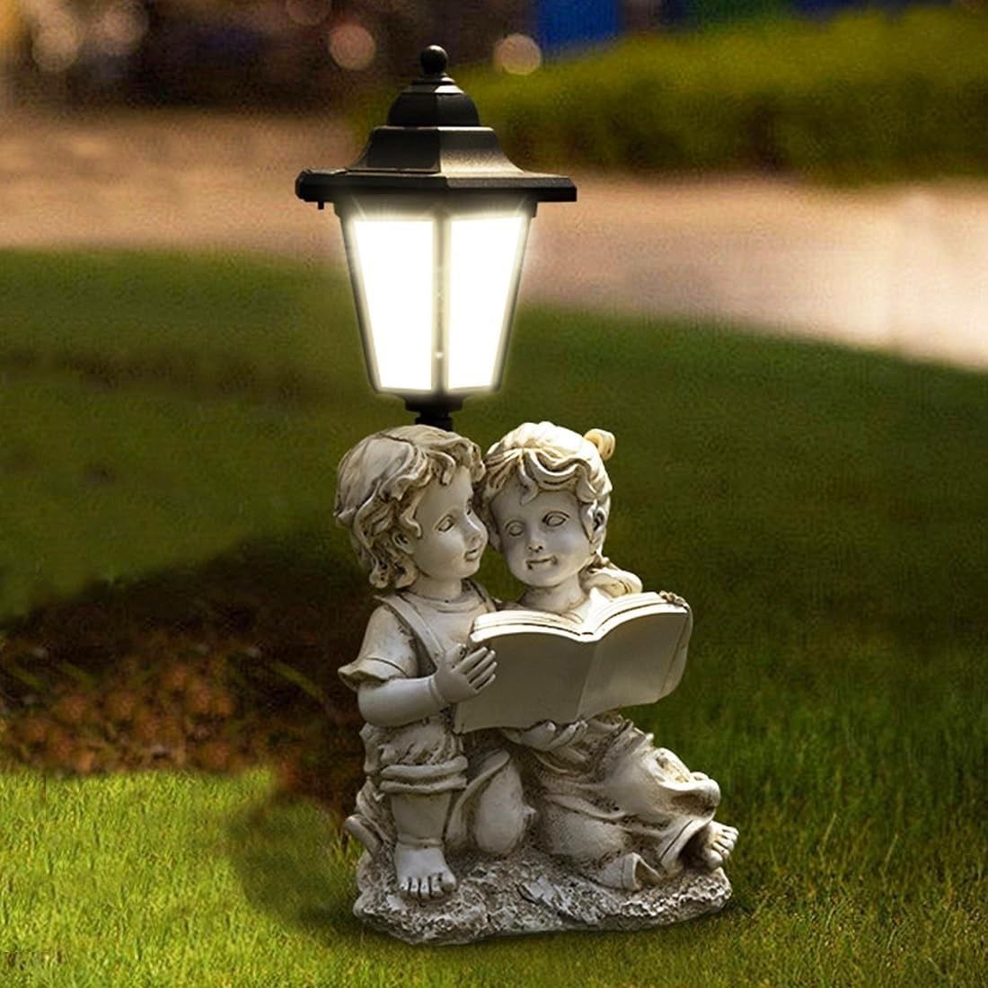 Garden Statues, Outdoor Statues, Outdoor Solar Lights, Yard Lights, Ranch Park Farm Solar Lights, Balcony Lights, Lawn Porch Decorations, Animal Statu
