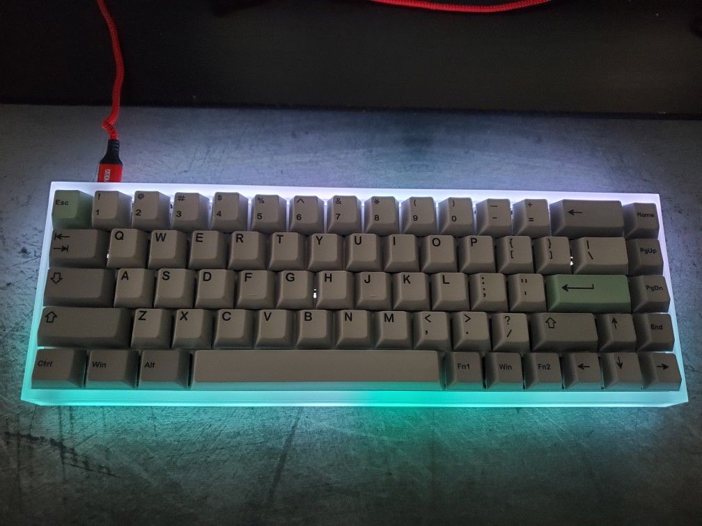 Tofu 65 Frosted Acrylic Brass weight Aluminum Plate Lubed Gateron Milky Yellows