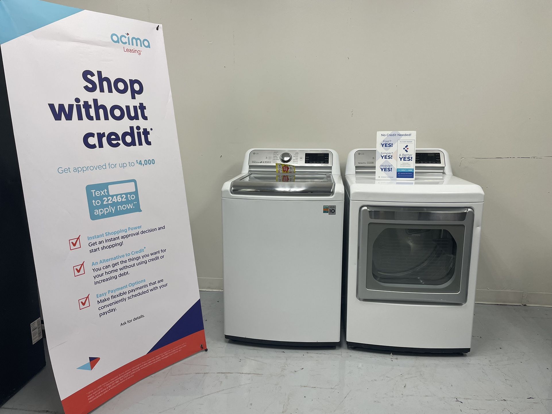 New Scratch And Dent Washer And Dryer By LG