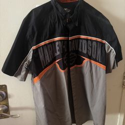 Xl Harley Davidson Brand Button Up Shirts