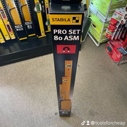 STABILA PRO SET 80 ASM spirit levels. $189