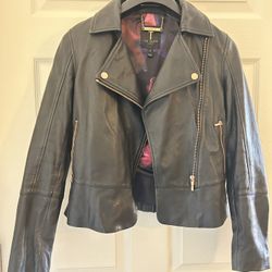 Ted Baker Black Leather Jacket