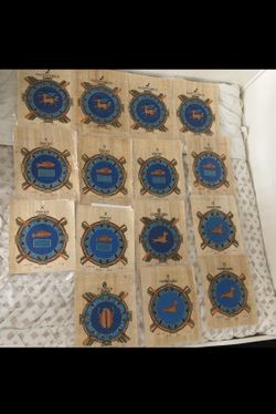 15 Hand Painted Egyptian Art On Papyrus