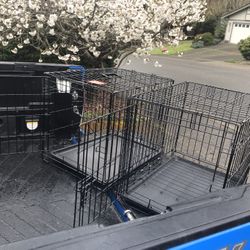 Small Dog Rabbit Kennel Crate Collapsible like New 24” L by 17”W 19” $25 Each