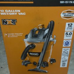  RIDGID 12 GALLON VACUUM 