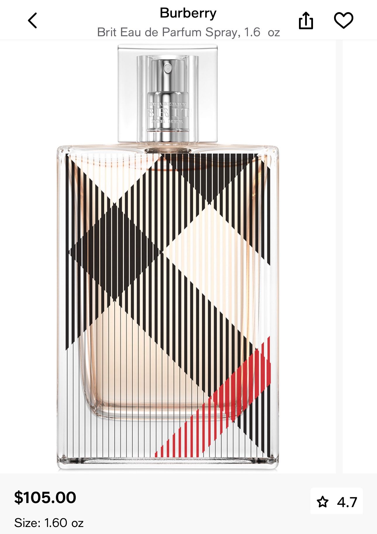 Burberry Brit Woman’s Perfume