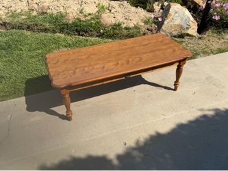 Ethan Allen table with pull-out drawer