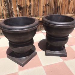 New Flower Pots Made Out Of Cement Perfect Gift 