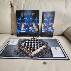 Harry Potter Pop-Up Wizard Chess Set - Cardboard 2024 Edition.  Pre-owned Collectible And Home Decor