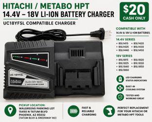 Battery Charger-Battery Charger For Hitachi Electrical Drill 14.4V-18V Li-Ion Battery BSL1815 BSL1820 BSL1825 BSL1830 BSL1840 BSL1850 BSL1860 BSL1415 