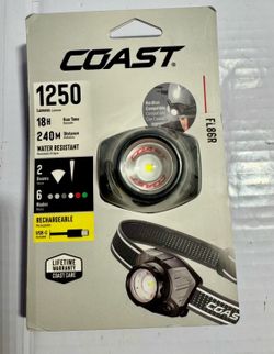 Coast FL86R Headlamp Rechargeable 1250 Lumens