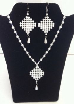 Necklace and earrings