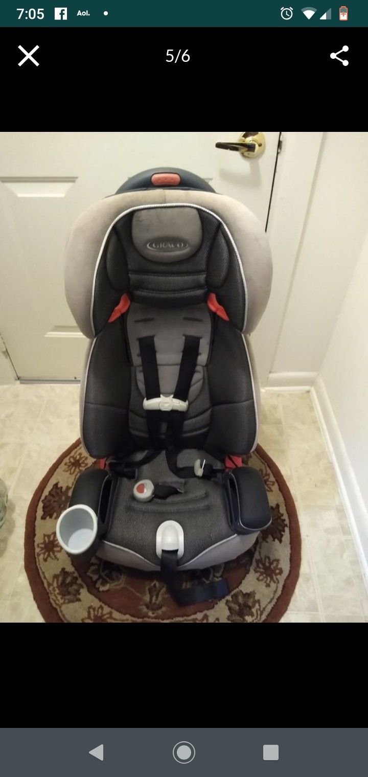 Used Graco three-in-one booster car seats 70 each two left are both for 140.00