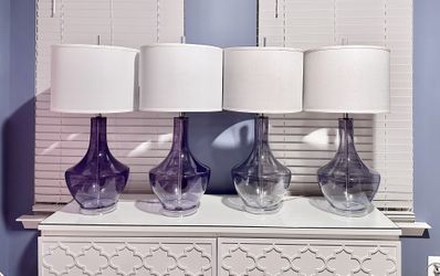 Safavieh Tall Blue Lamps-Set of 4