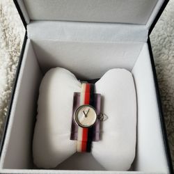 Gucci Mother of Pearl Plexiglass 24mm Quartz Watch Red White Blue Gucci Mother Of Pearl Plexiglass Watch for Sale in Lynnwood  main image 3