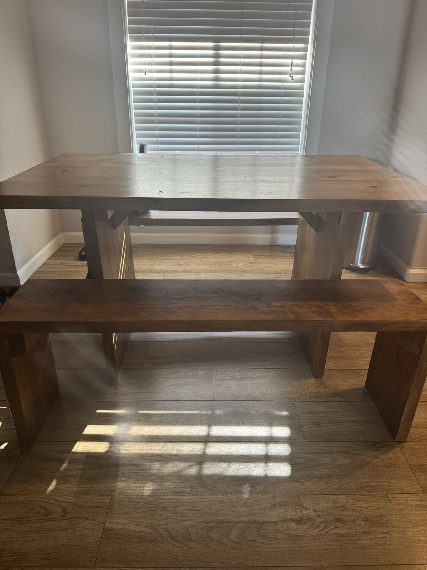 Dining Table And 2 Benches