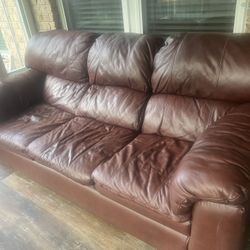 Leather Couch Set