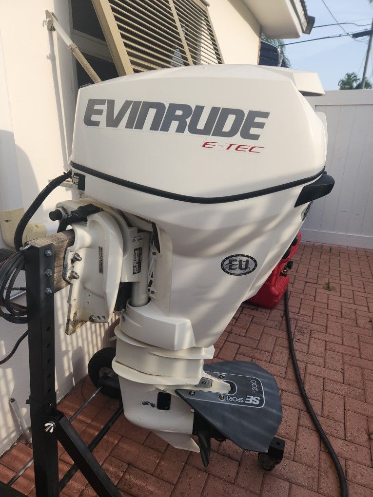 2016 Evinrude ETEC 30HP Remote Outboard Motor For Boat