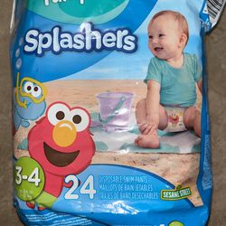Pampers Splashers Size 3-4 