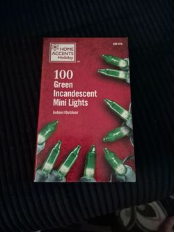 Home Accents Holiday 100 Green Mini Lights