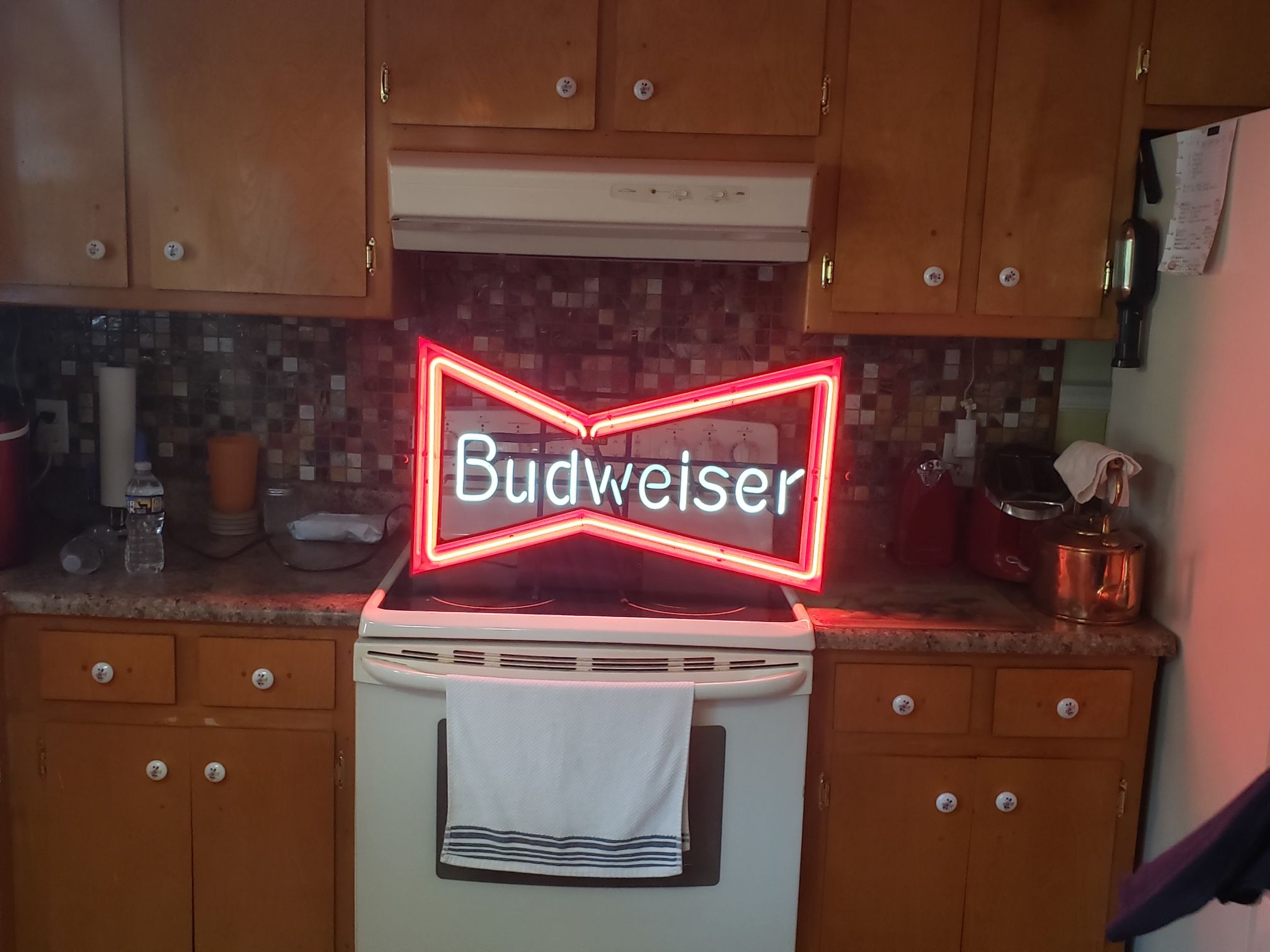 Vintage Budweiser "Bow tie" Neon