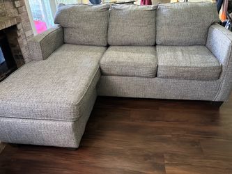 Gray couch.