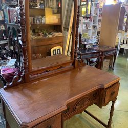42x20x71. Without mirror bottom is 30 inches in height. 125.00.  Johanna at Antiques and More. Located at 316b Main Street Buda. Antiques vintage retr