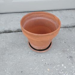 Terracotta Pot With Saucer 