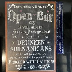 Open Bar Sign