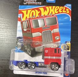 Hot Wheels Screen Time Transformers Optimus Prime Truck Diecast 1:64