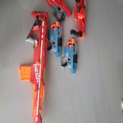 Nerf Lot Of 6 Centurion Rotofury Cycloneshock Commander Elite Megalodon