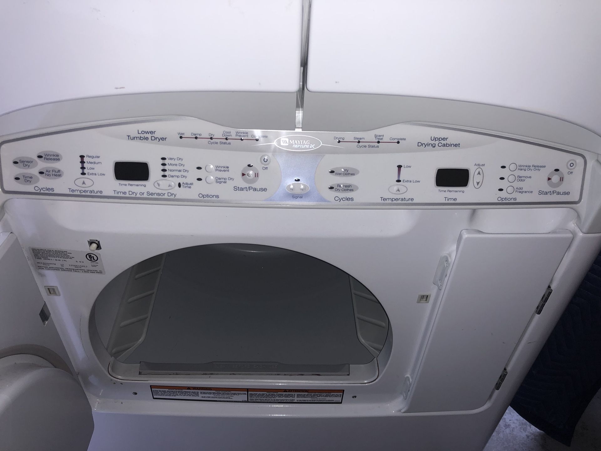 Maytag Neptune Series MCE8000AYW 34 Inch Electric Drying Center 100.00