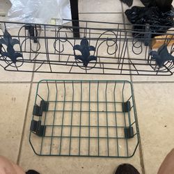 30/9”&7”H Metal Support For Plants Pots Or Something Else & 14/11” Rack 