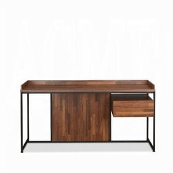 Desk - Wood With Metal Legs