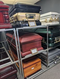 CASKET DISPLAY RACKS