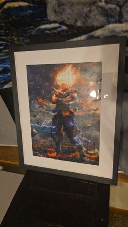 Dragon Ball Z Goku Framed Diamond Painting Art